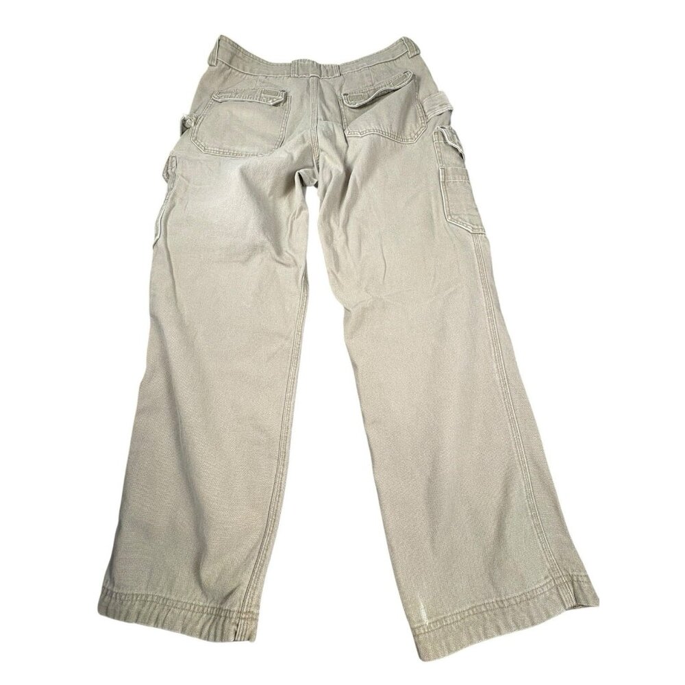 Duluth Trading Co Canvas Cargo Work Pants Mens 38x34 Tan Utility - Picture 7 of 12